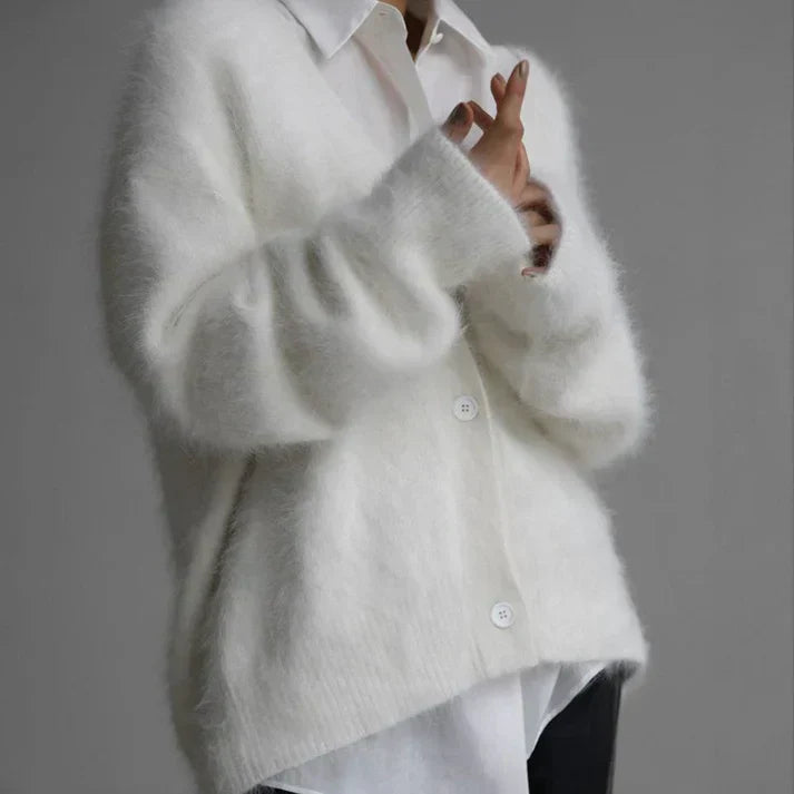 Drune | Jacke mit weichen Knöpfen Cloud- Maria