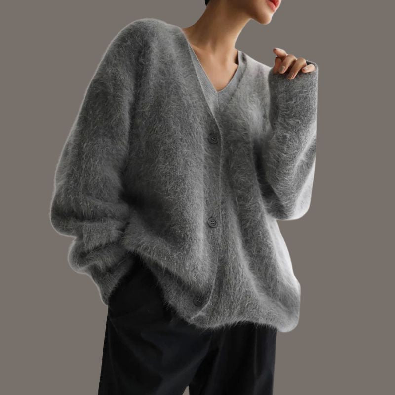 Drune | Jacke mit weichen Knöpfen Cloud- Maria