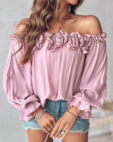 Drune | Off Shoulder Bluse Mit Rüschen