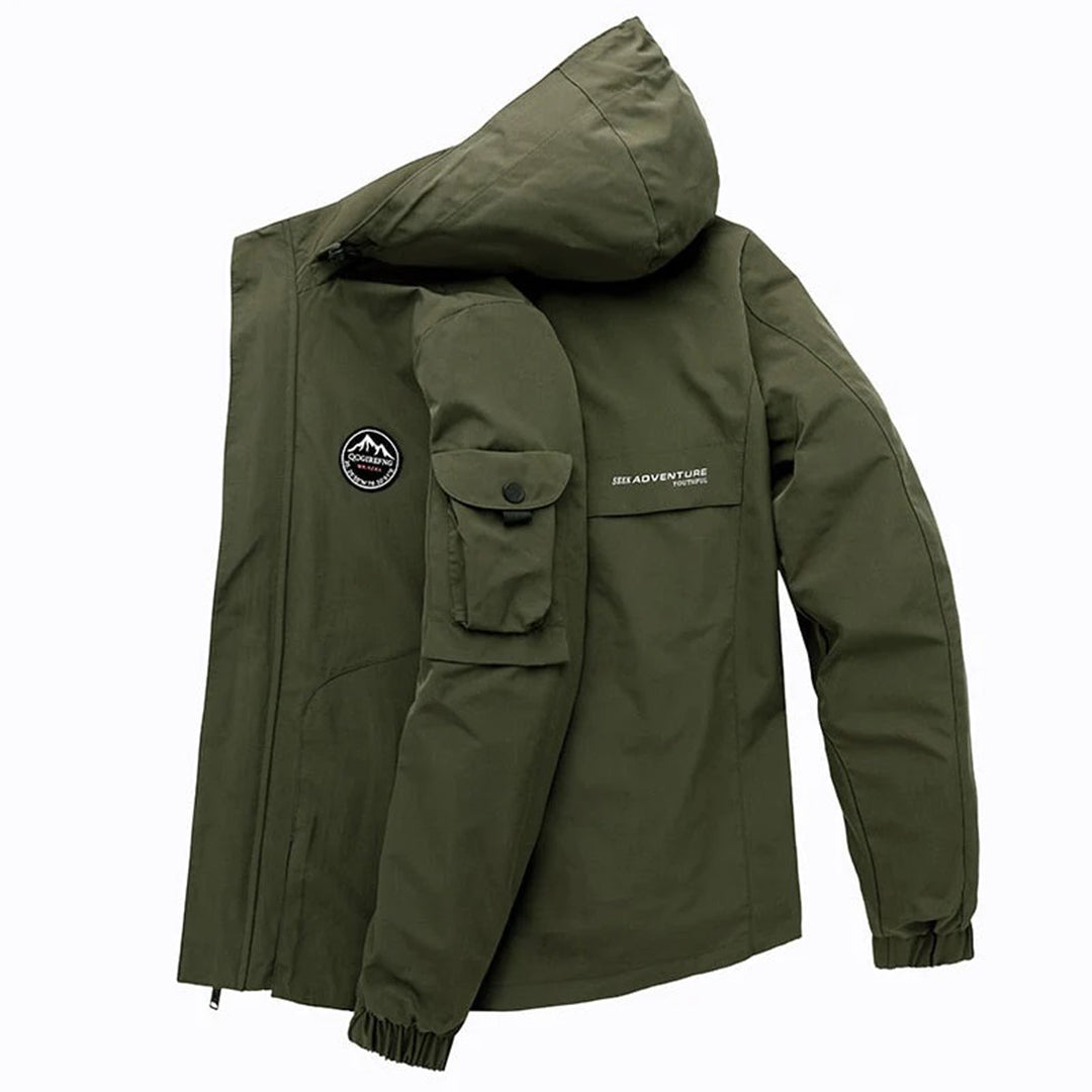 Drune | Wasserdichte Winterjacke mit Kapuze für Männer