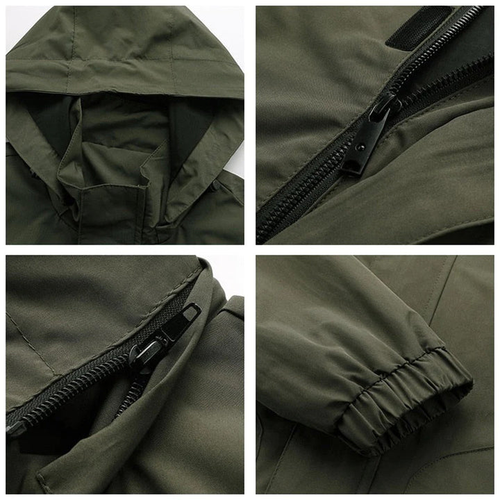 Drune | Wasserdichte Winterjacke mit Kapuze für Männer