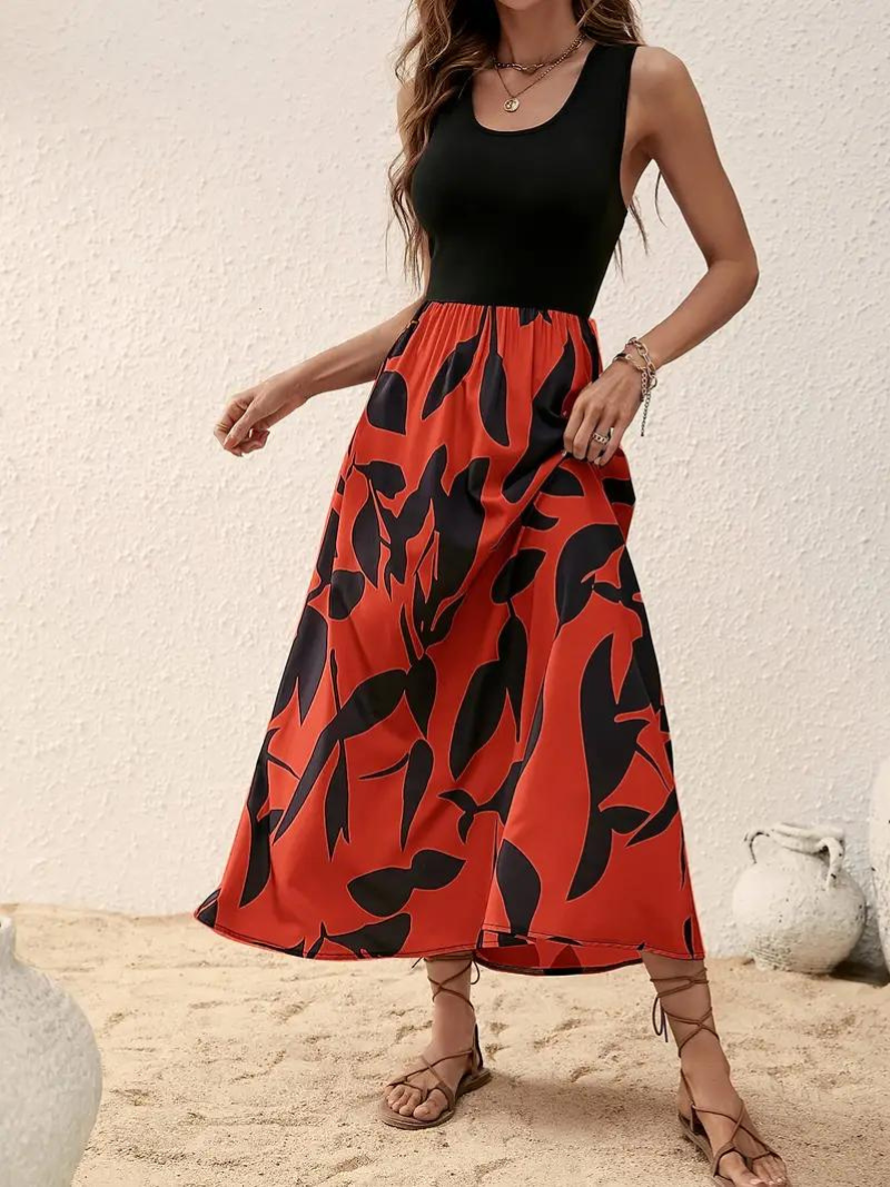 Drune | Ärmelloses Boho Maxikleid