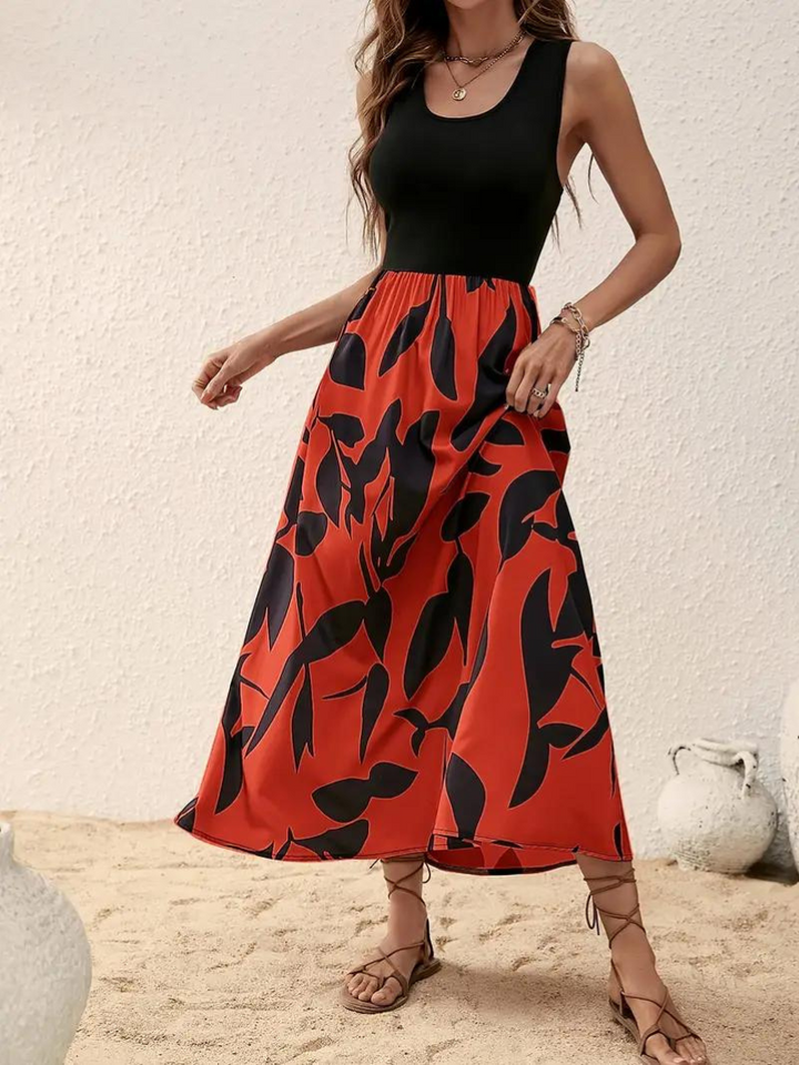 Drune | Ärmelloses Boho Maxikleid