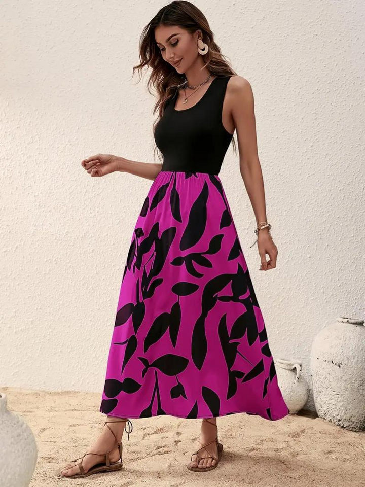 Drune | Ärmelloses Boho Maxikleid