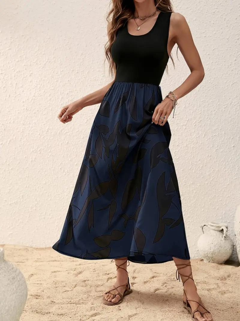 Drune | Ärmelloses Boho Maxikleid