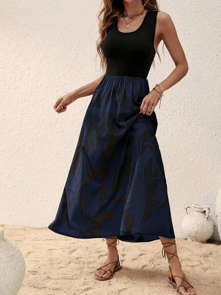 Drune | Ärmelloses Boho Maxikleid