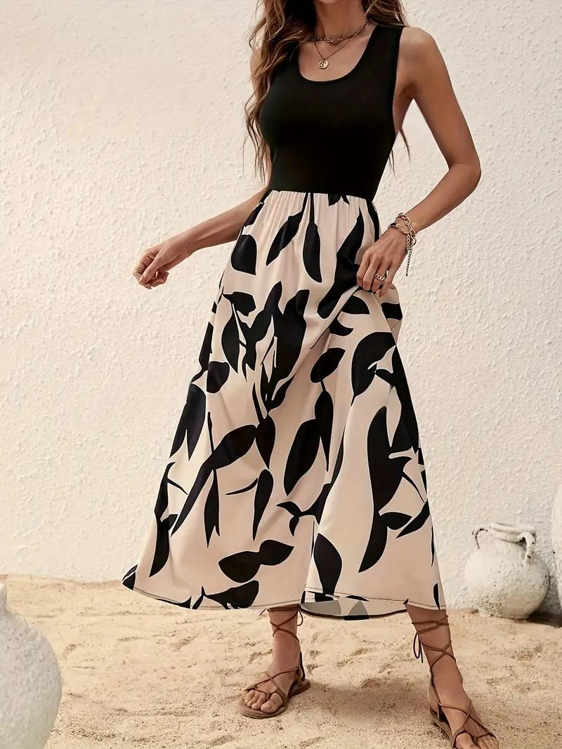 Drune | Ärmelloses Boho Maxikleid