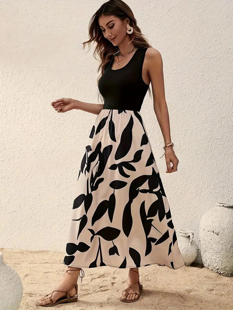 Drune | Ärmelloses Boho Maxikleid