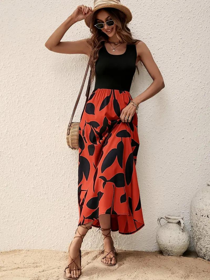 Drune | Ärmelloses Boho Maxikleid