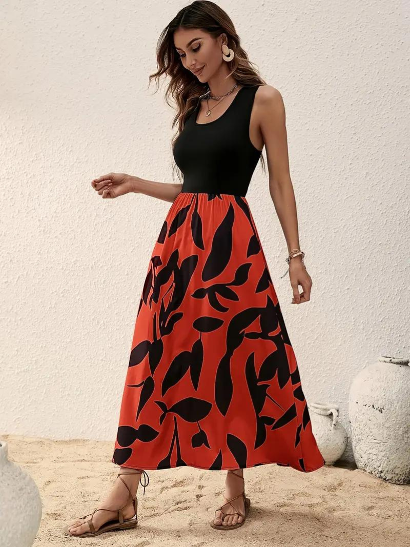 Drune | Ärmelloses Boho Maxikleid