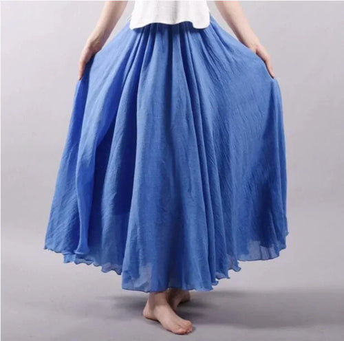 Drune | Rock Baumwolle Hohe Taille Glockenrock Boho Rock