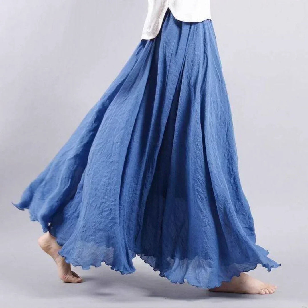 Drune | Rock Baumwolle Hohe Taille Glockenrock Boho Rock