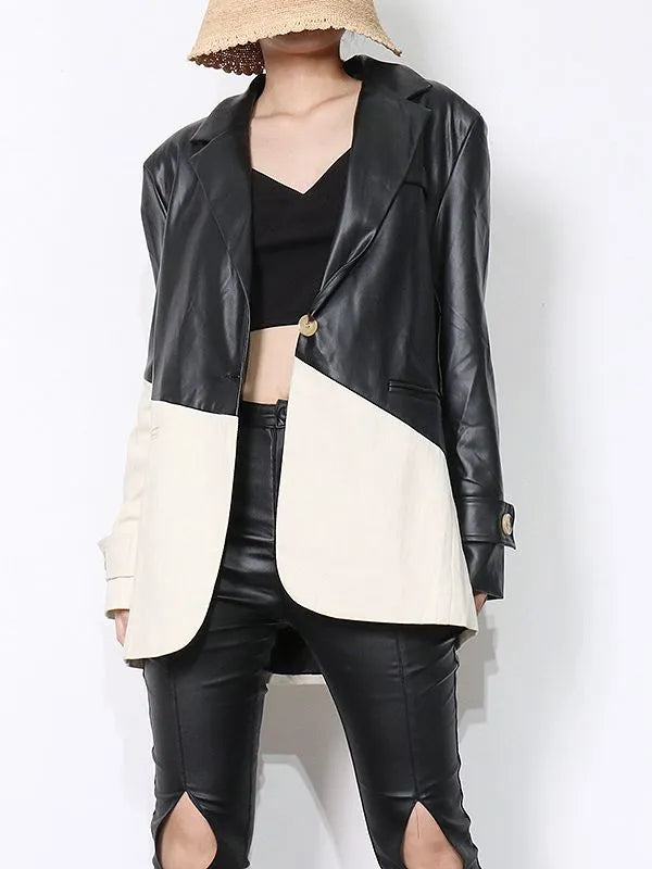 Drune | PU-Lederjacke - Elegant & funktionell