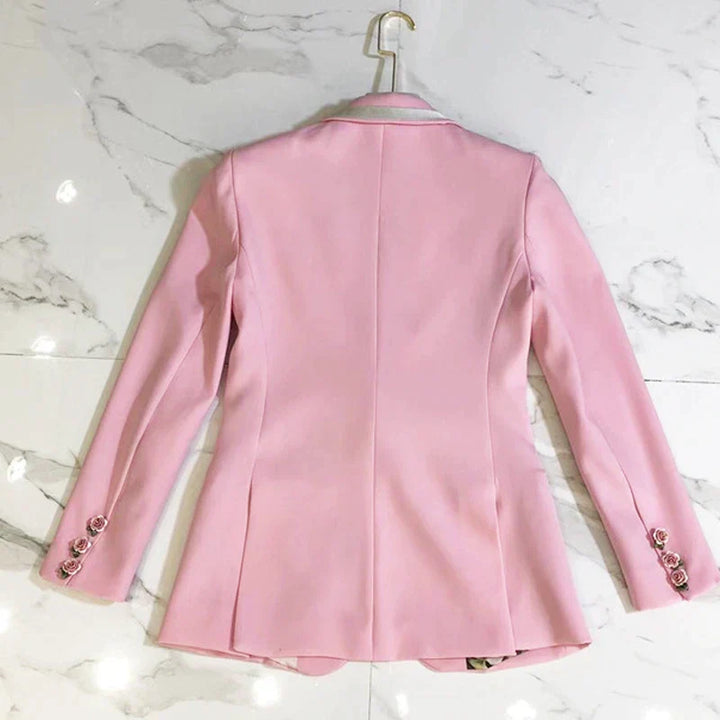 Drune | rosa Blazer Blümig und elegant stilvoll