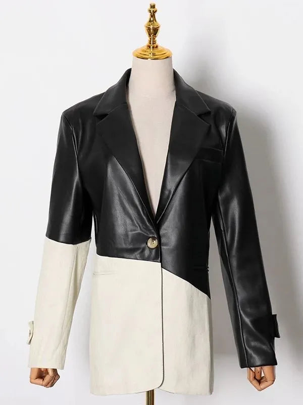 Drune | PU-Lederjacke - Elegant & funktionell