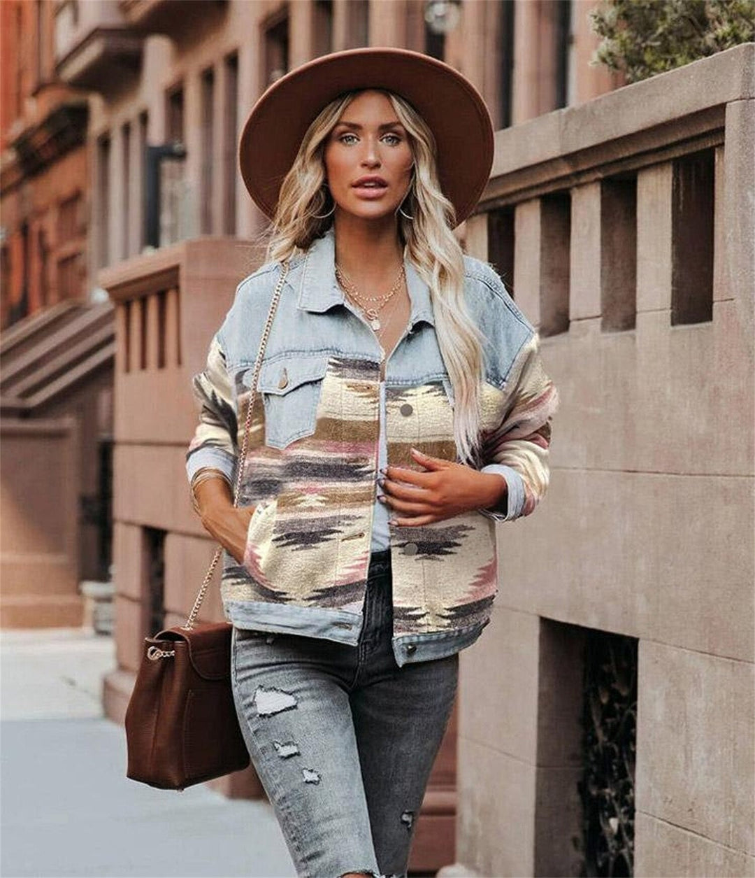 Drune | Zweifarbige Aztekenjacke Vintage und belebend