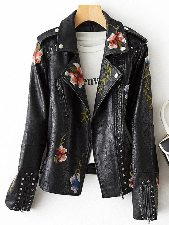 Drune | Lederbikerjacke Cool mit einem süßen Touch