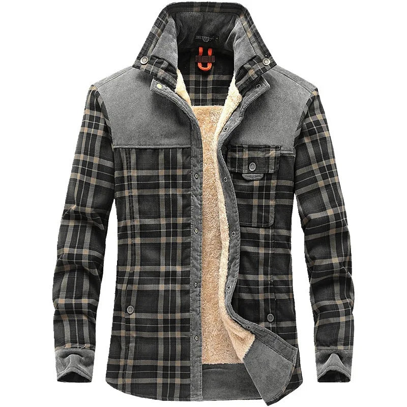 Drune | Wintermantel Herren fleece gefüttert