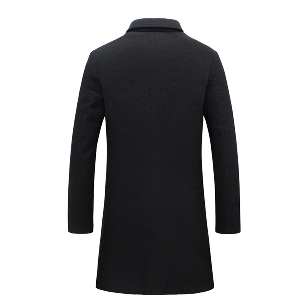 Drune | Herren-Einreiher-Trenchcoat - Formell