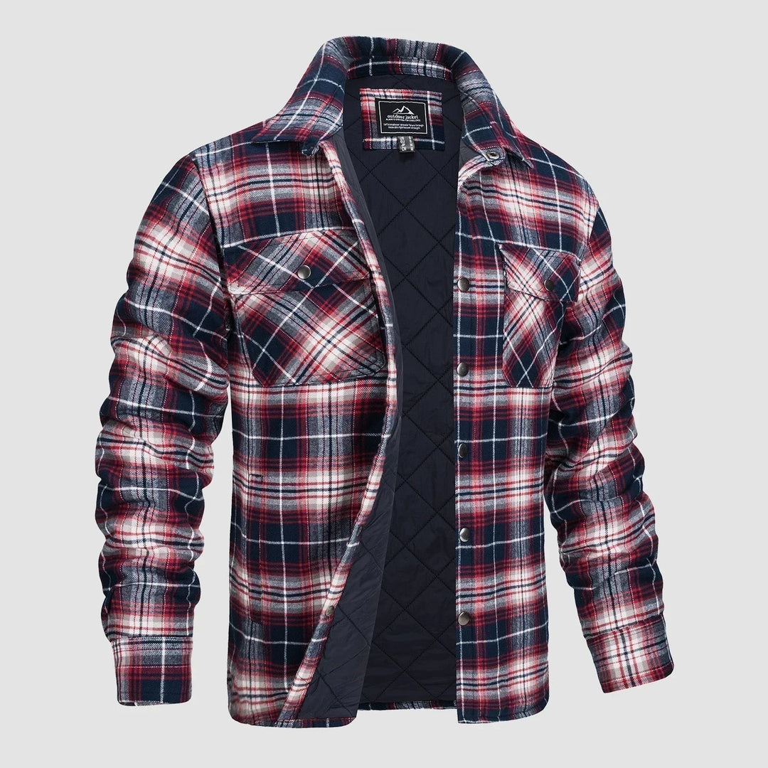 Drune - Gestreifte Flanelljacke