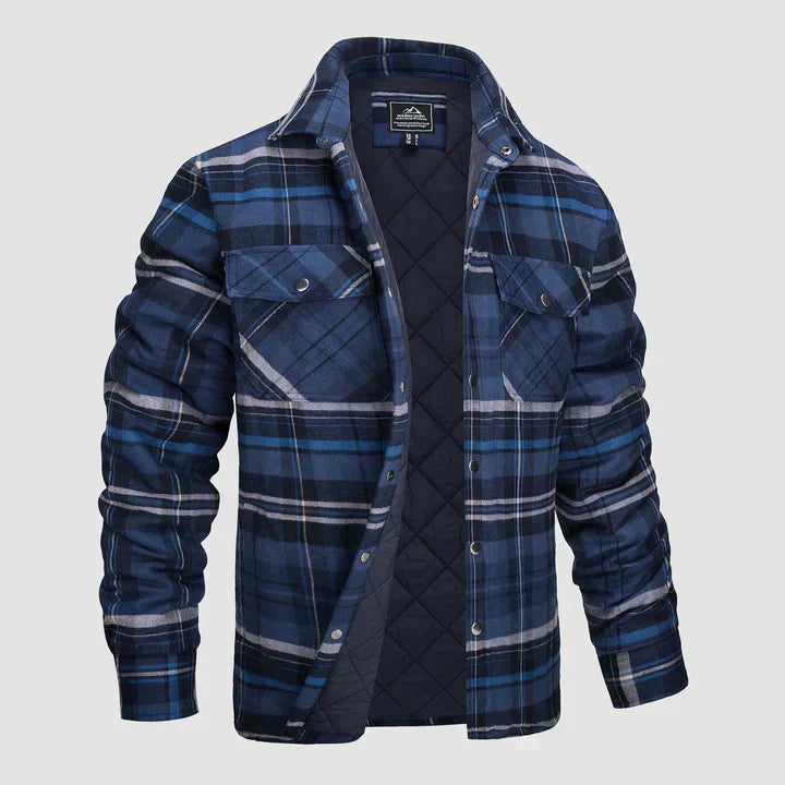 Drune - Gestreifte Flanelljacke