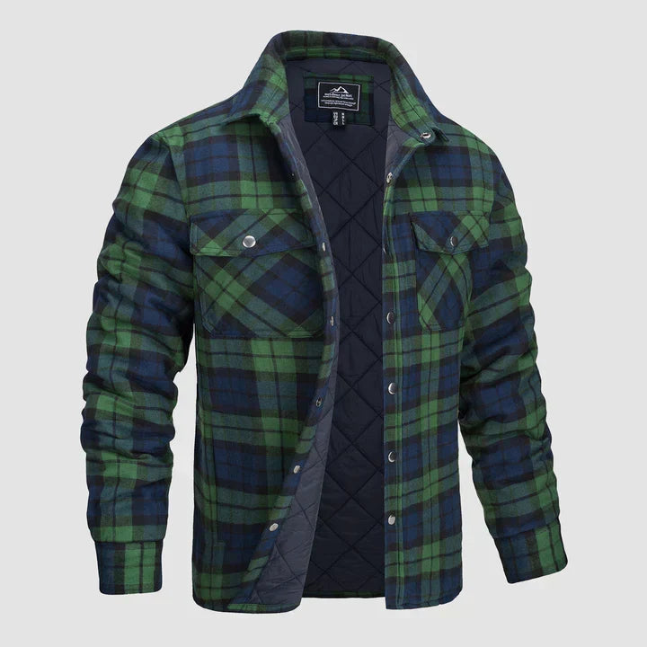 Drune - Gestreifte Flanelljacke