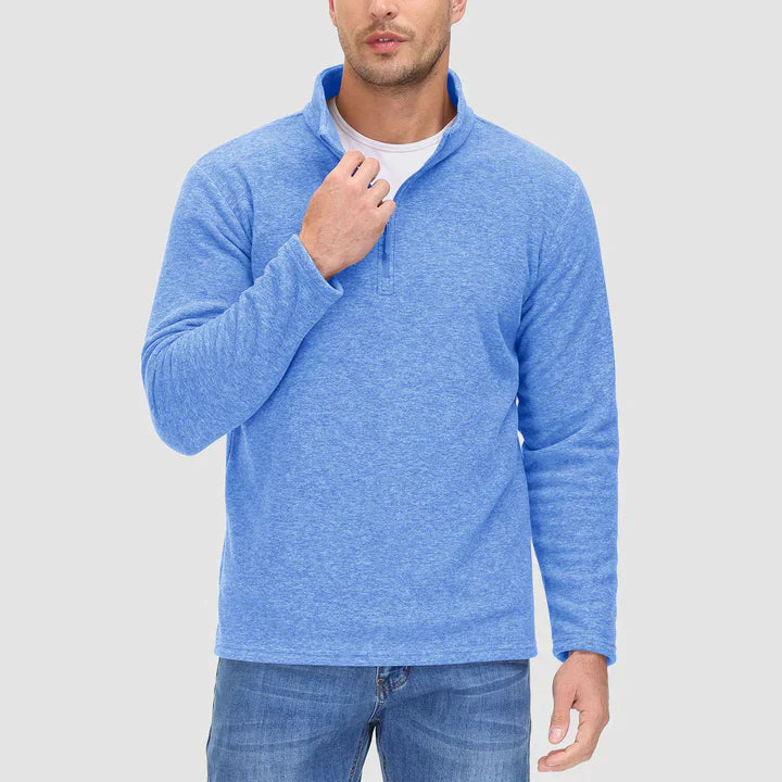 Drune - Herrenpullover mit Viertelreißverschluss