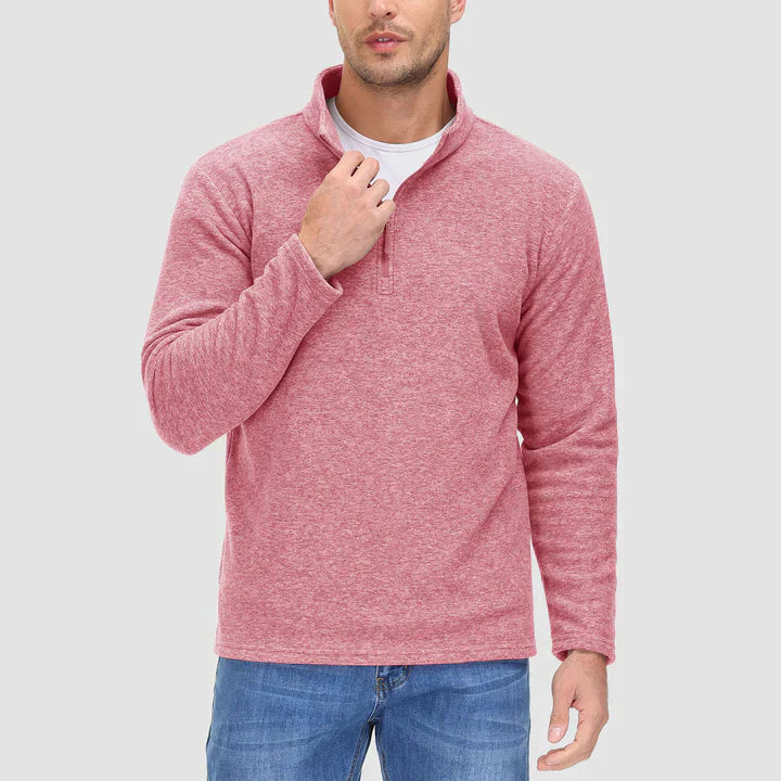 Drune - Herrenpullover mit Viertelreißverschluss