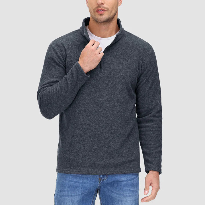 Drune - Herrenpullover mit Viertelreißverschluss