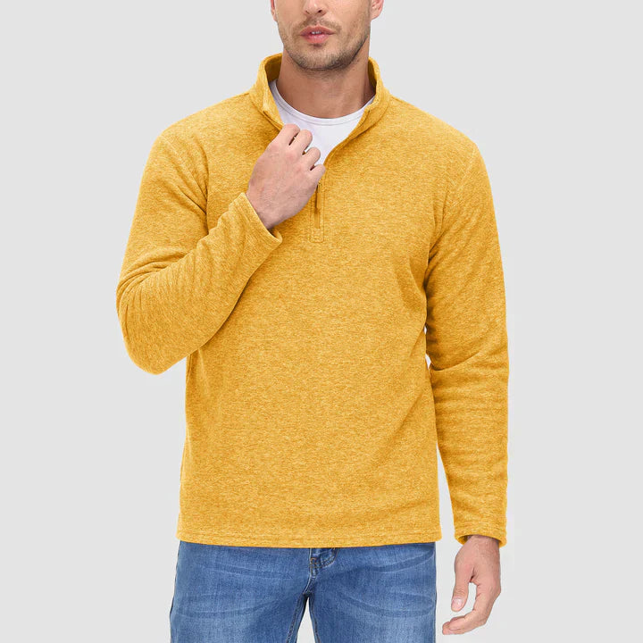 Drune - Herrenpullover mit Viertelreißverschluss