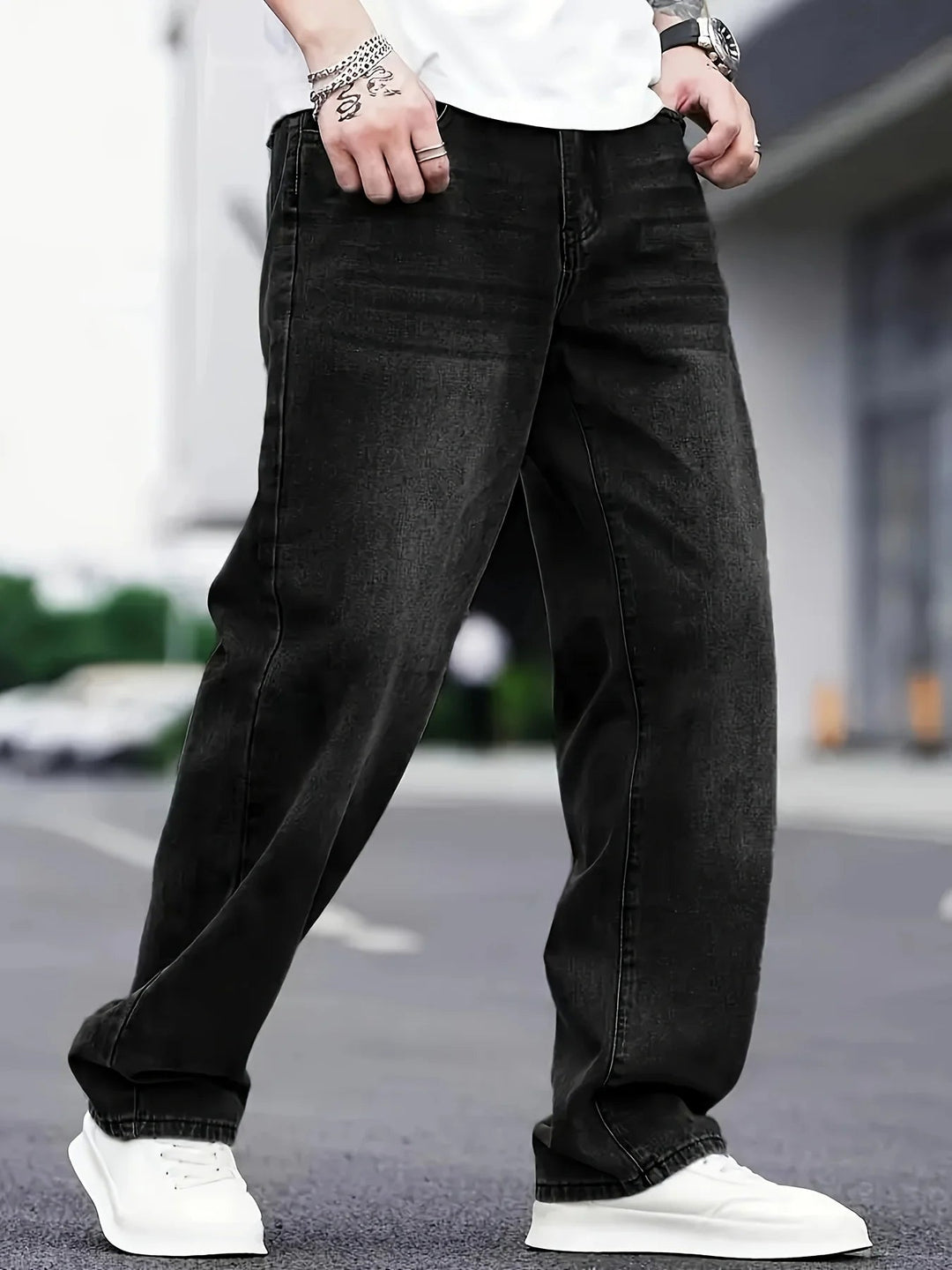 Drune | Baggy Jeans für Herren - Vintage Stil Relaxed Fit