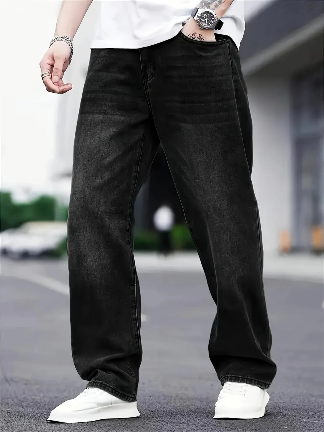 Drune | Baggy Jeans für Herren - Vintage Stil Relaxed Fit
