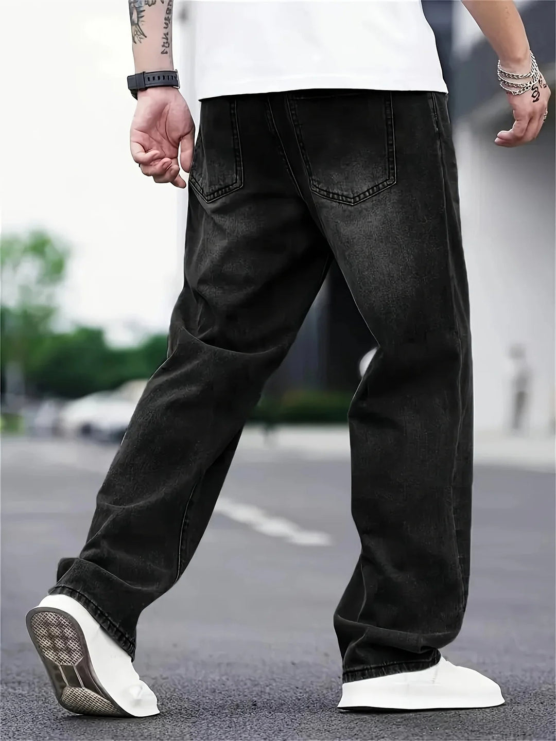 Drune | Baggy Jeans für Herren - Vintage Stil Relaxed Fit