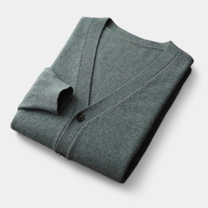 Drune | Herren Cardigan, gestrickt, klassisches Knopfdesign - leichtgewicht
