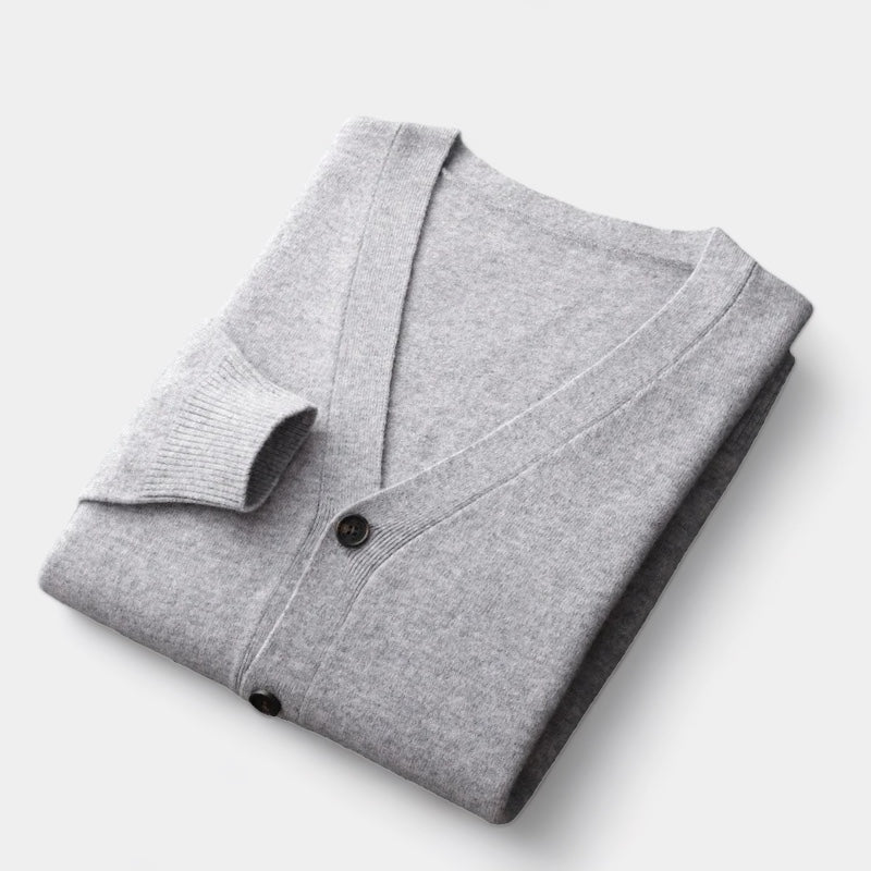 Drune | Herren Cardigan, gestrickt, klassisches Knopfdesign - leichtgewicht