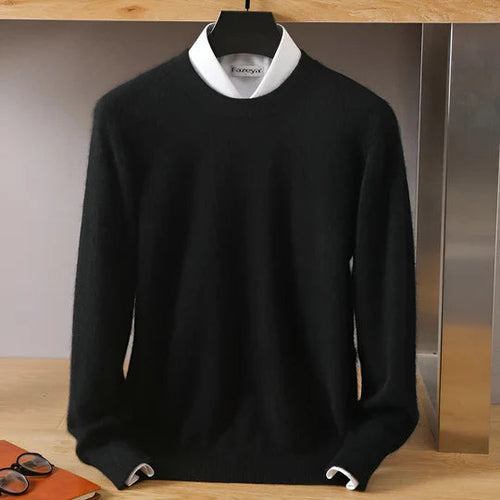 Drune | O-Ausschnitt Cashmere Pullover für Herren - Leichtgewicht