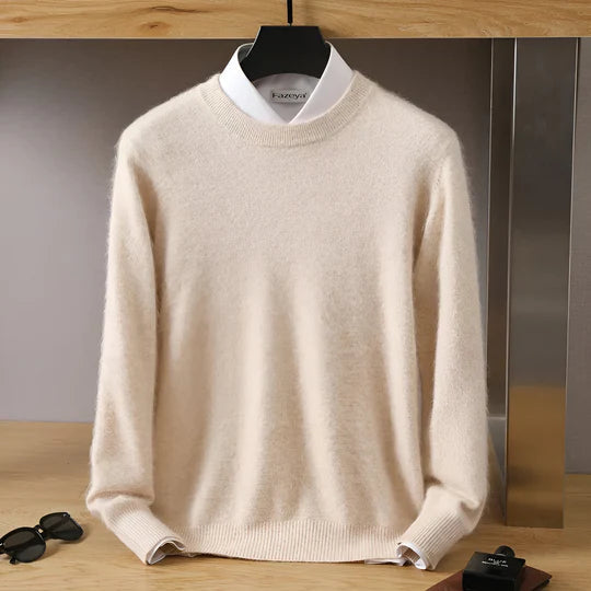 Drune | O-Ausschnitt Cashmere Pullover für Herren - Leichtgewicht