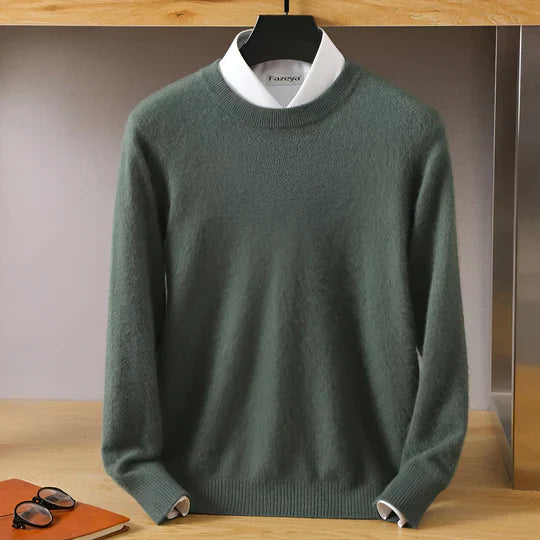 Drune | O-Ausschnitt Cashmere Pullover für Herren - Leichtgewicht