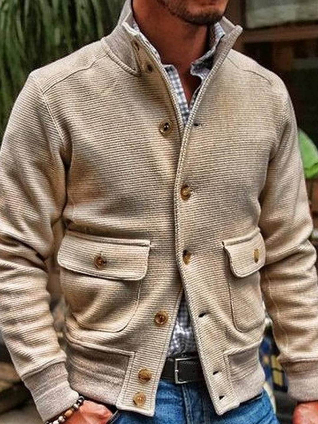 Drune | Herrenjacke, Unifarbe, Polyester - Winter