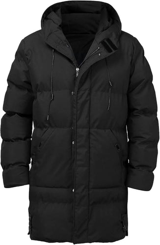 Drune | Herren Pufferjacke - Mit Kapuze, Gepolstert - Winter