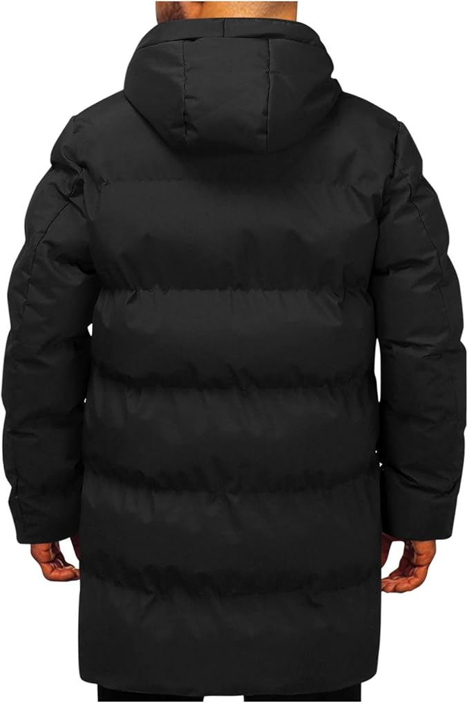 Drune | Herren Pufferjacke - Mit Kapuze, Gepolstert - Winter