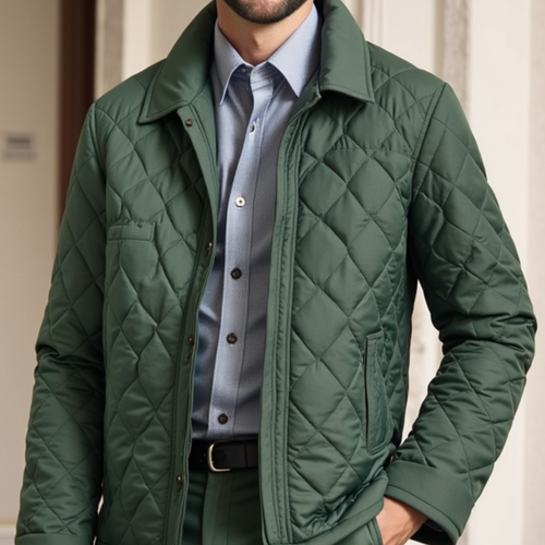 Drune | Herren Steppjacke - Reguläre Passform Winterstil