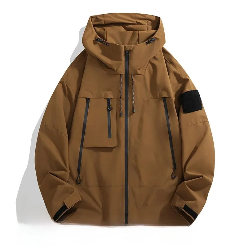 Drune | Herren Softshelljacke - Lockerer Schnitt mit Kapuze