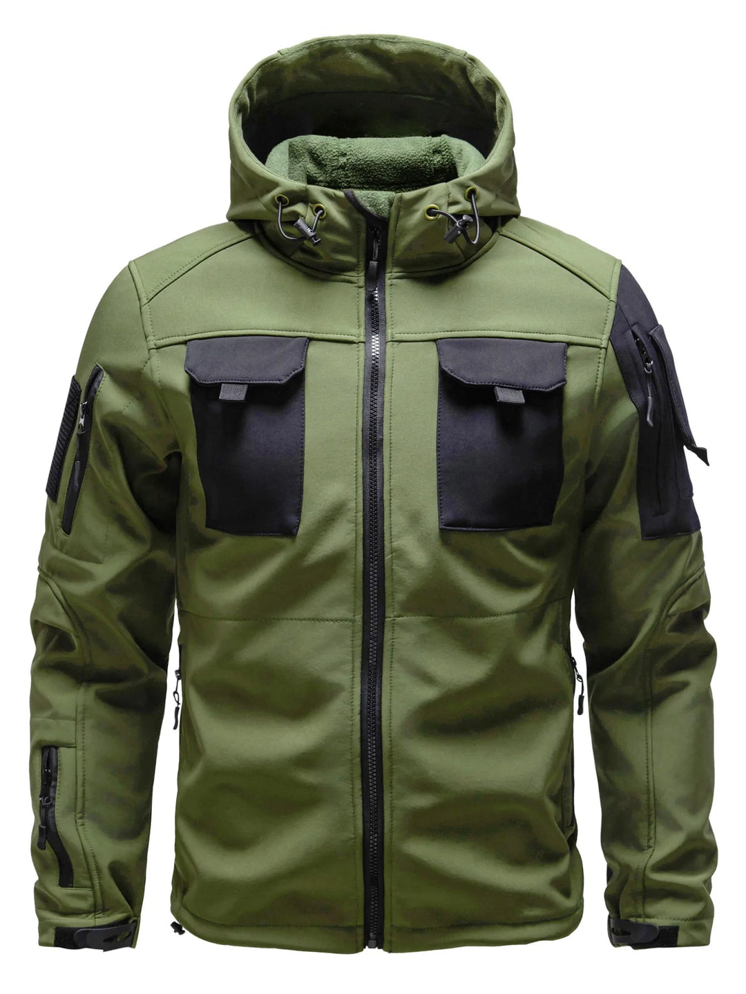 Drune | Herren Winter Softshell-Jacke - Mit Kapuze, Wasserabweisend