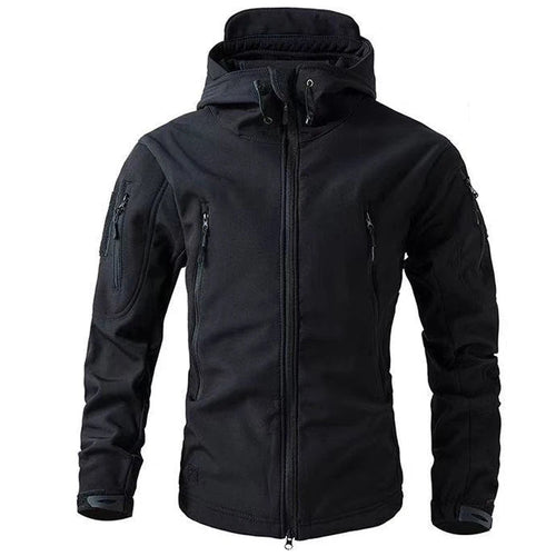 Drune | Männer Winter Softshell Jacke - Winddicht & Mit Kapuze
