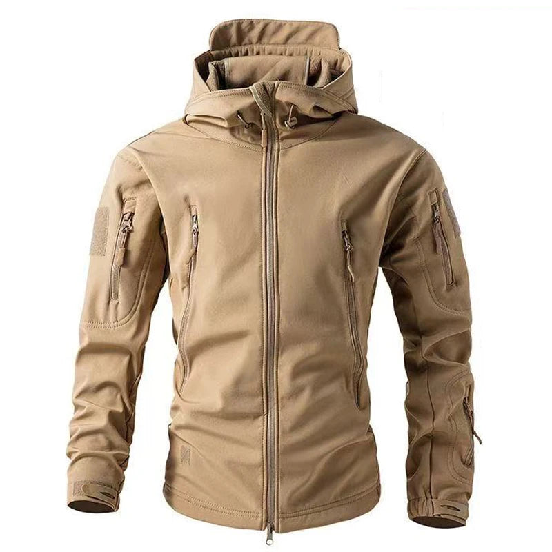 Drune | Männer Winter Softshell Jacke - Winddicht & Mit Kapuze