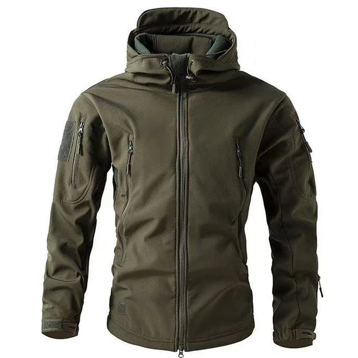 Drune | Männer Winter Softshell Jacke - Winddicht & Mit Kapuze