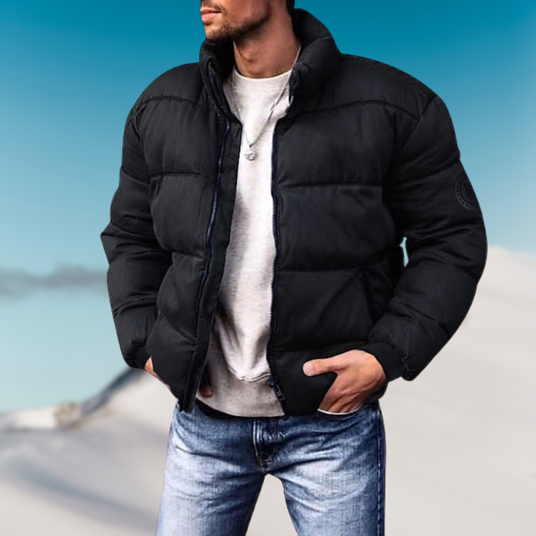 Drune | Klassische Herren Winter Pufferjacke mit modernen Details
