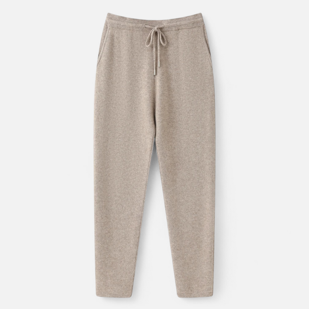 Drune | Herrenhose, Hohe Taille Slim Tapered, Strick - Voll Länge