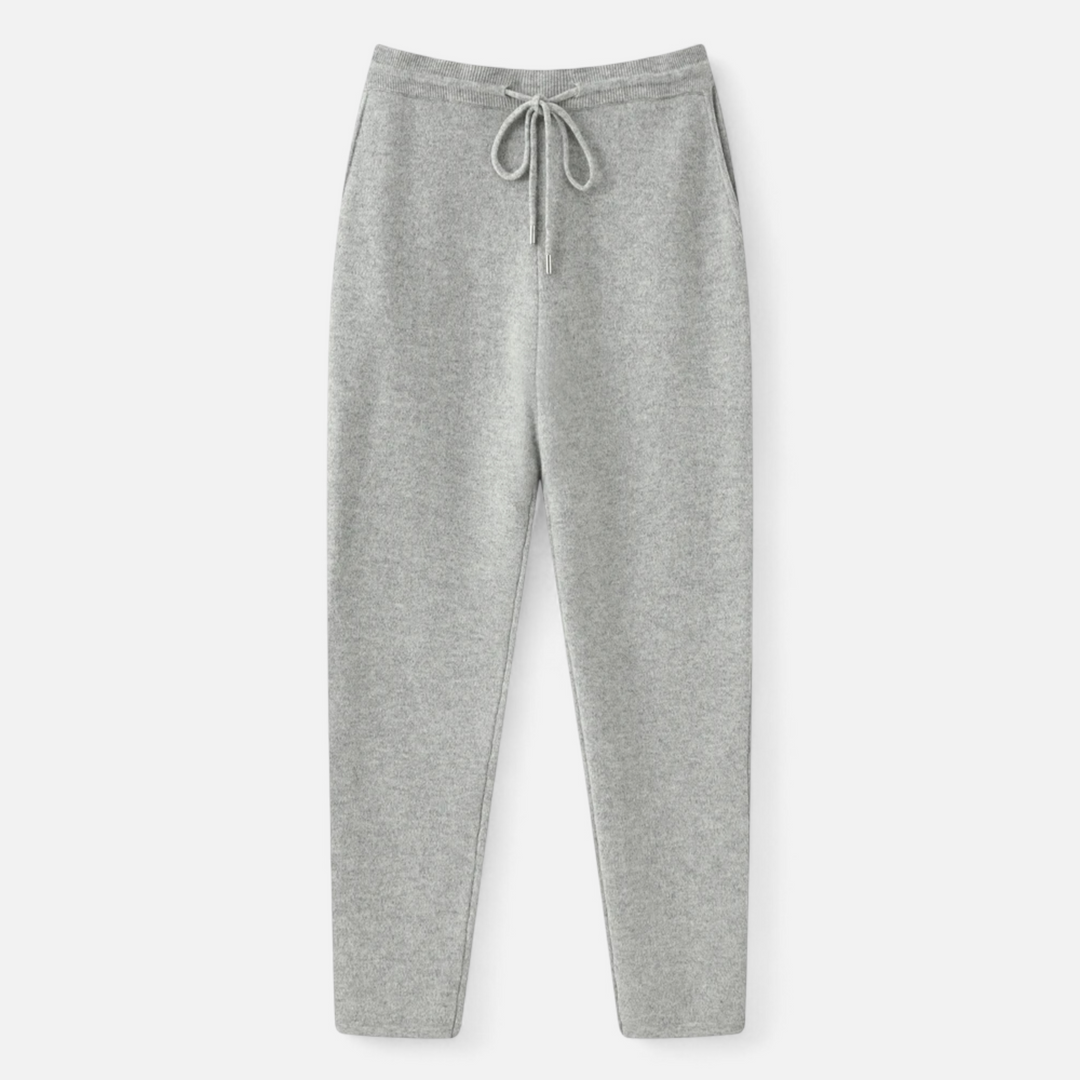 Drune | Herrenhose, Hohe Taille Slim Tapered, Strick - Voll Länge